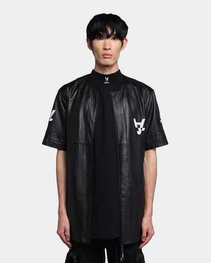 The Anti Order A Town Leather Baseball Jersey Black