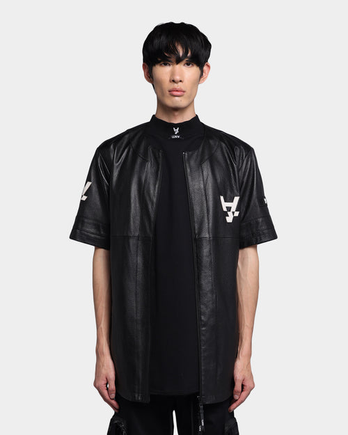 The Anti Order A Town Leather Baseball Jersey Black