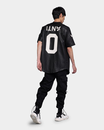 The Anti Order A Town Leather Baseball Jersey Black