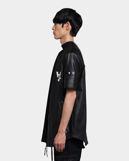 The Anti Order A Town Leather Baseball Jersey Black
