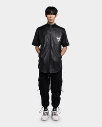 The Anti Order A Town Leather Baseball Jersey Black