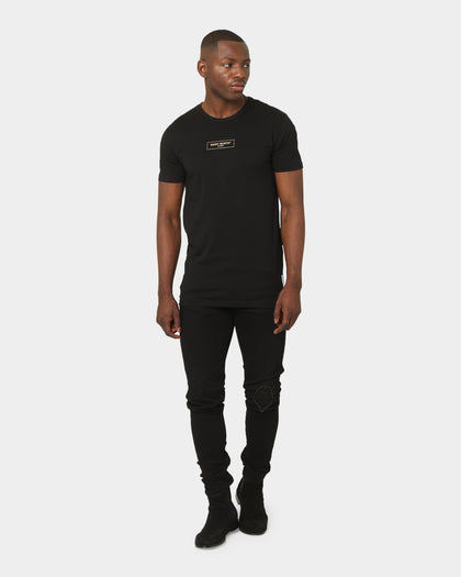 Saint Morta Drop Tail Short Sleeve T-Shirt Black