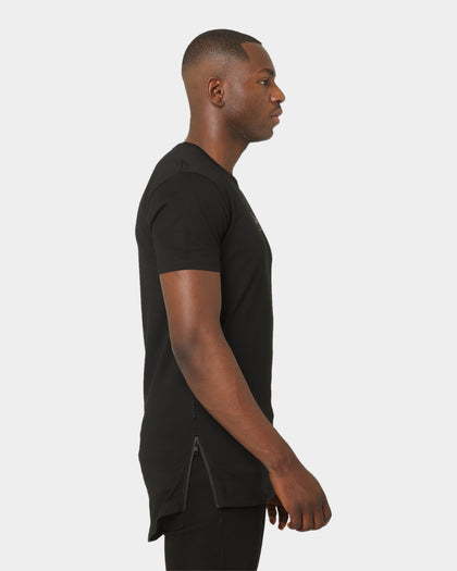 Saint Morta Drop Tail Short Sleeve T-Shirt Black