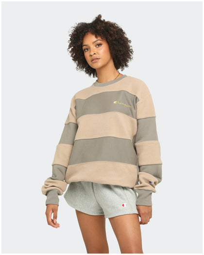 Champion Rev Weave Panel Stripe Crew Gizmo