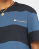 Champion Heritage Panel Stripe T-Shirt Navy