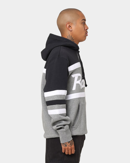 Mitchell & Ness Men's Raiders Head Coach Hoodie Black/Grey