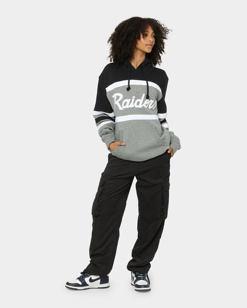 Mitchell & Ness Men's Raiders Head Coach Hoodie Black/Grey