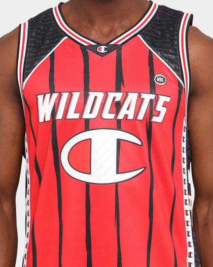 Champion Perth Wildcats Off-Court NBL Jersey Red/Black