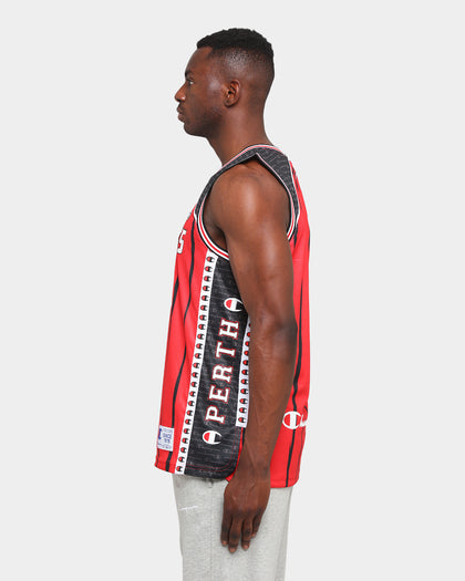 Champion Perth Wildcats Off-Court NBL Jersey Red/Black