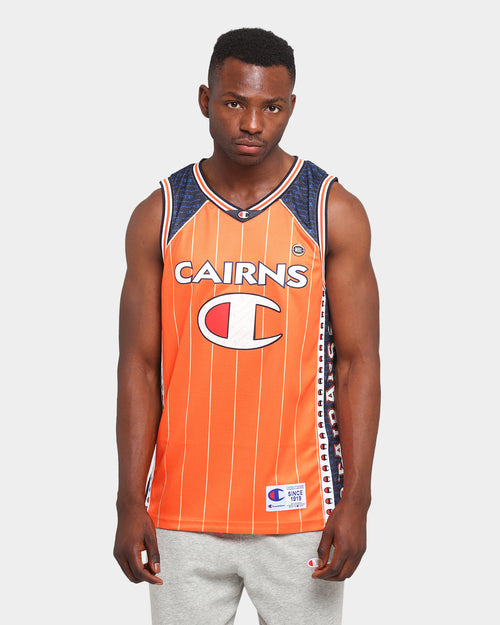 Champion Cairns Taipans Off-Court NBL Jersey Orange/Navy