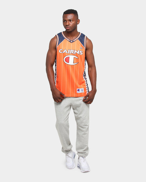 Champion Cairns Taipans Off-Court NBL Jersey Orange/Navy