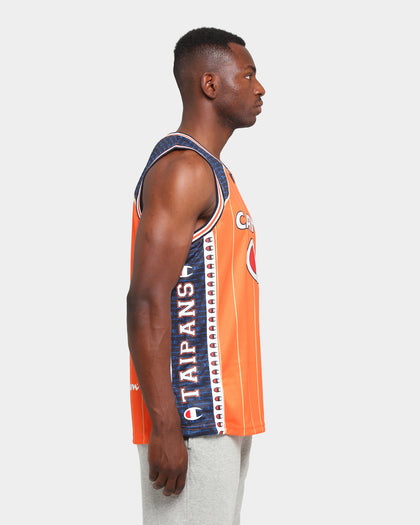 Champion Cairns Taipans Off-Court NBL Jersey Orange/Navy