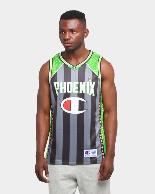 Champion South East Melbourne Phoenix Off-Court NBL Jersey Black/Green