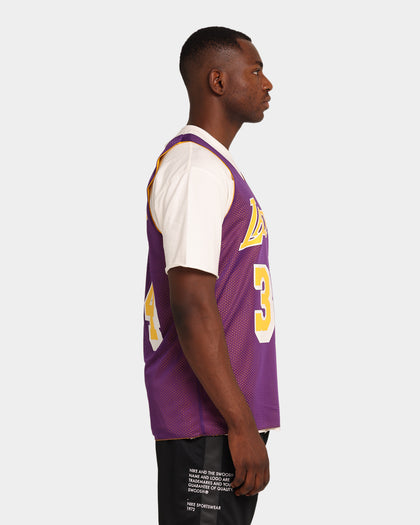 Mitchell & Ness Los Angeles Lakers Shaquille O'Neal REV Mesh #96 Tank Purple