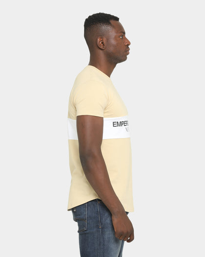 Emperor Apparel Bari After Dark Short Sleeve T-Shirt Sand/White