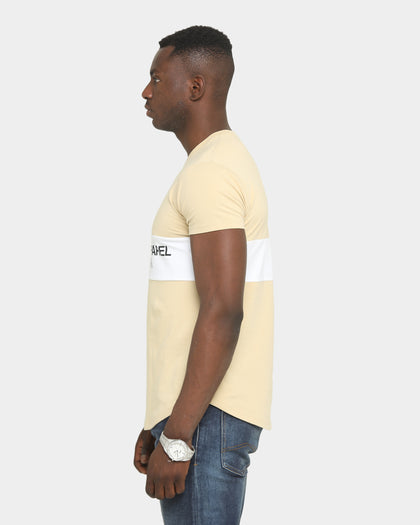 Emperor Apparel Bari After Dark Short Sleeve T-Shirt Sand/White