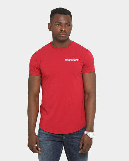 Emperor Apparel Inner City After Dark Short Sleeve T-Shirt Maroon