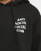 Anti Social Social Club Men's KKoch Black Hoodie Black
