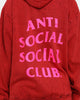 Anti Social Social Club Don't Hoodie Red