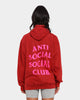 Anti Social Social Club Don't Hoodie Red
