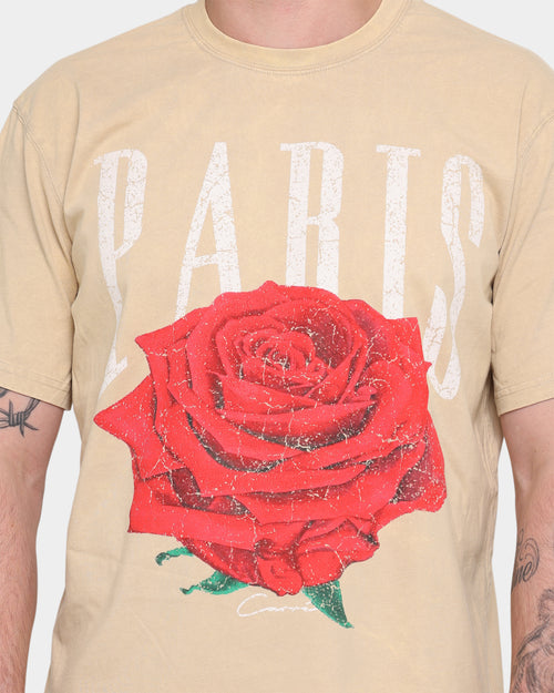 Carré Rose Vintage T-Shirt Stone