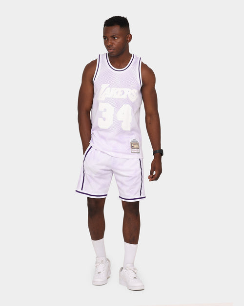 Mitchell & Ness Shaquille O'Neal '96-'97 Los Angeles Lakers "Cloudy Skies" Swingman Jersey Purple