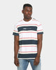 WNDRR Elliott Stripe Custom Fit T-Shirt Navy