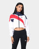 Reebok Women's Classic Vector Cropped Track Jacket White Navy/Red