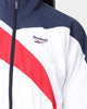 Reebok Women's Classic Vector Cropped Track Jacket White Navy/Red