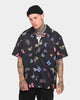 Goat Crew Butterfly Button Up Shirt Black