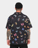 Goat Crew Butterfly Button Up Shirt Black