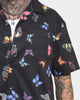 Goat Crew Butterfly Button Up Shirt Black