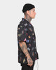 Goat Crew Butterfly Button Up Shirt Black
