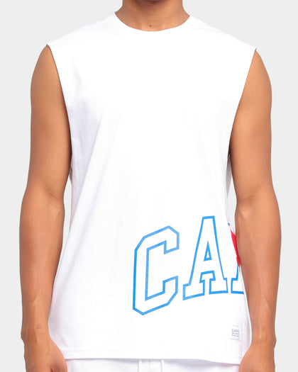 Carré Enorme Classique Muscle T-Shirt White/Blue/Red