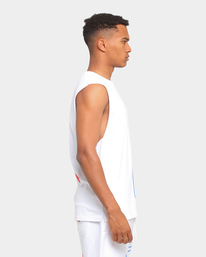 Carré Enorme Classique Muscle T-Shirt White/Blue/Red