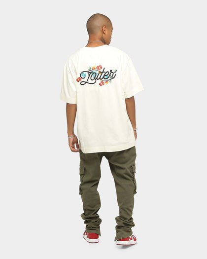 Loiter Embroidered T-Shirt Cream