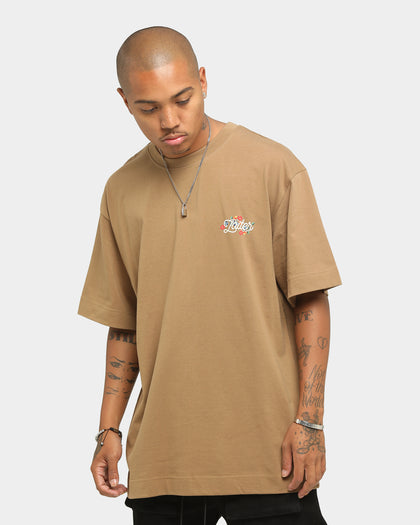 Loiter Embroidered T-Shirt Brown