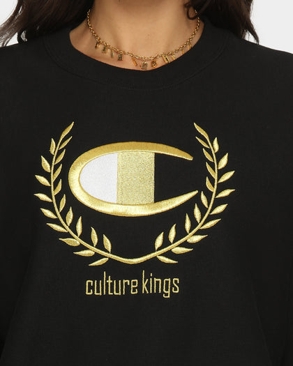 Champion Champion x Culture Kings Rev Weave Crew Black/Gold