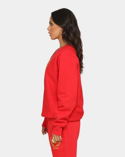 Champion Champion x Culture Kings Rev Weave S20 Crew Red/Gold