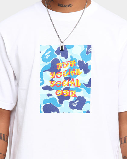 Anti Social Social Club BAPE x ASSC Camo Box T-Shirt White/Blue
