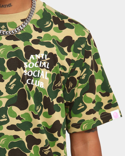 Anti Social Social Club BAPE x ASSC Camo T-Shirt Green Camo