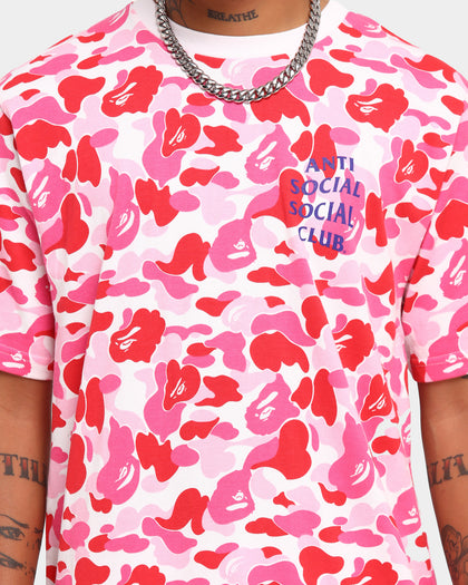 Anti Social Social Club BAPE x ASSC Camo T-Shirt Pink Camo