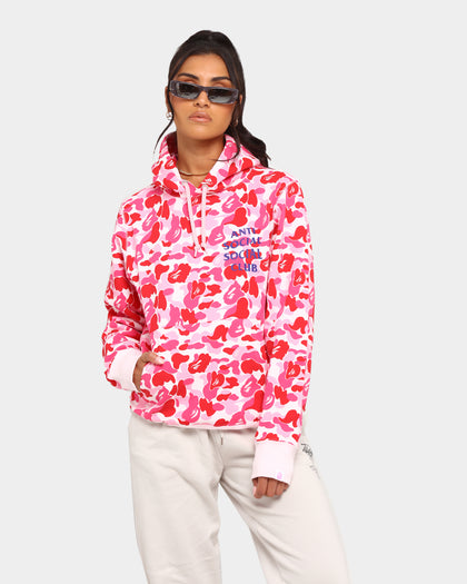 Anti Social Social Club BAPE x ASSC Camo Hoodie Pink Camo