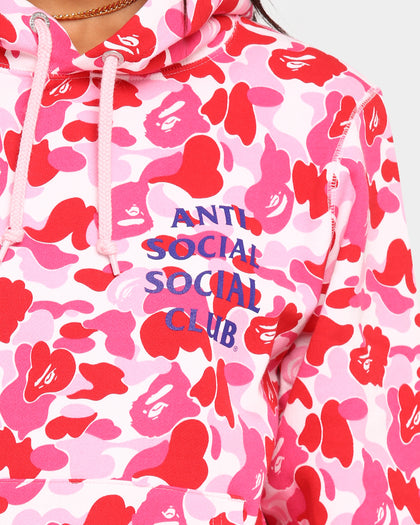 Anti Social Social Club BAPE x ASSC Camo Hoodie Pink Camo