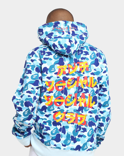 Anti Social Social Club BAPE x ASSC Camo Hoodie Blue Camo