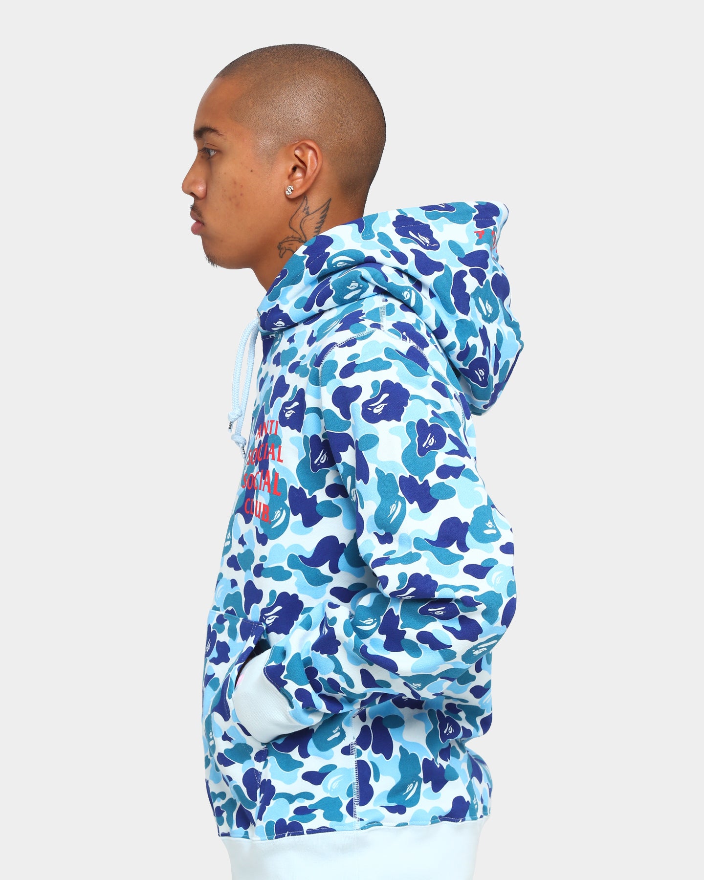BAPE ANTI SOCIAL SOCIAL CLUB ASSC Hoodie ABC Camo ベイプ Anti Social Social Club BAPE x ASSC Camo Hoodie Blue Camo
