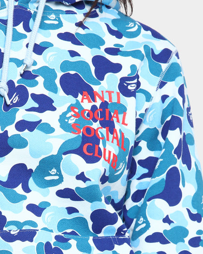 Anti Social Social Club BAPE x ASSC Camo Hoodie Blue Camo