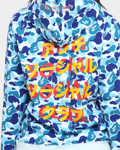 Anti Social Social Club BAPE x ASSC Camo Hoodie Blue Camo