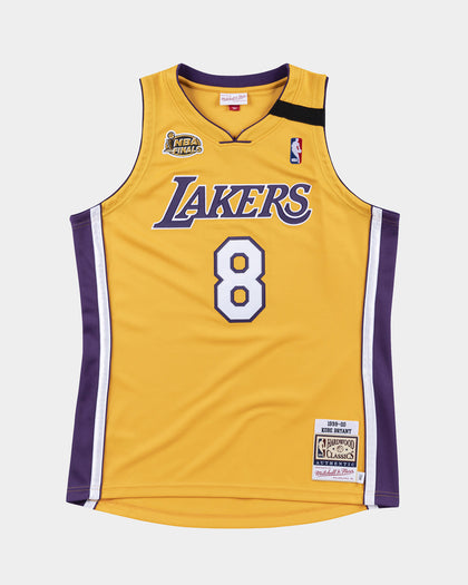 Mitchell & Ness Kobe Bryant NBA Finals '99-'00 #8 Authentic Los Angeles Lakers Jersey Yellow