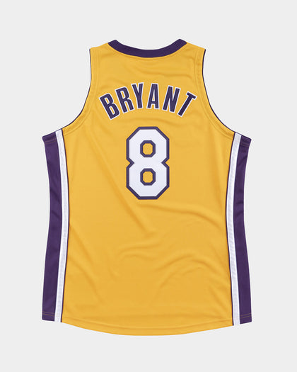 Mitchell & Ness Kobe Bryant NBA Finals '99-'00 #8 Authentic Los Angeles Lakers Jersey Yellow